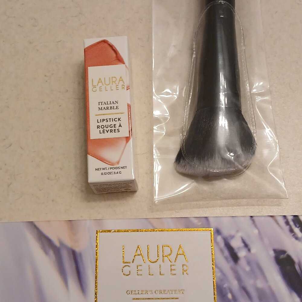 Laura Geller Blush Palette Lipstick & Brush